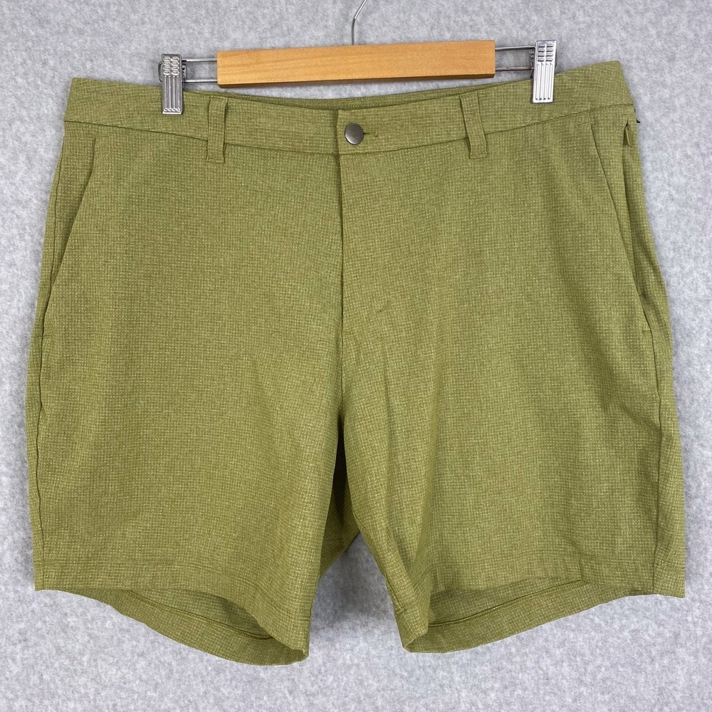 Lululemon Shorts Mens 36 Heathered Bronze Green Commission 7" Ventlight